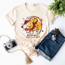 lion king disney t-shirt, disney simba shirt, remember who you are, disney lion king