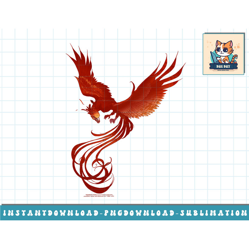 Harry Potter Phoenix Rising png, sublimate, digital download.jpg