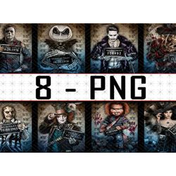 crime killer halloween png, halloween png, joker png, jack png, chucky png