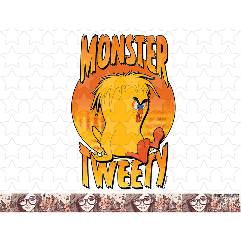 Looney Tunes Halloween Monster Tweety Bird png, sublimation, digital download .jpg