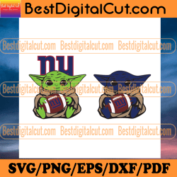 New York Giants Baby Yoda NFL Svg, Sport Svg, NFL