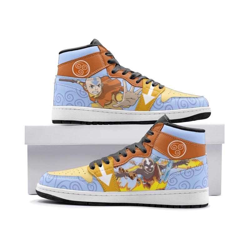 Aang Avatar JD1 Shoes, Aang Avatar Jordan 1 Shoes, Aang Avatar Shoes Sneaker
