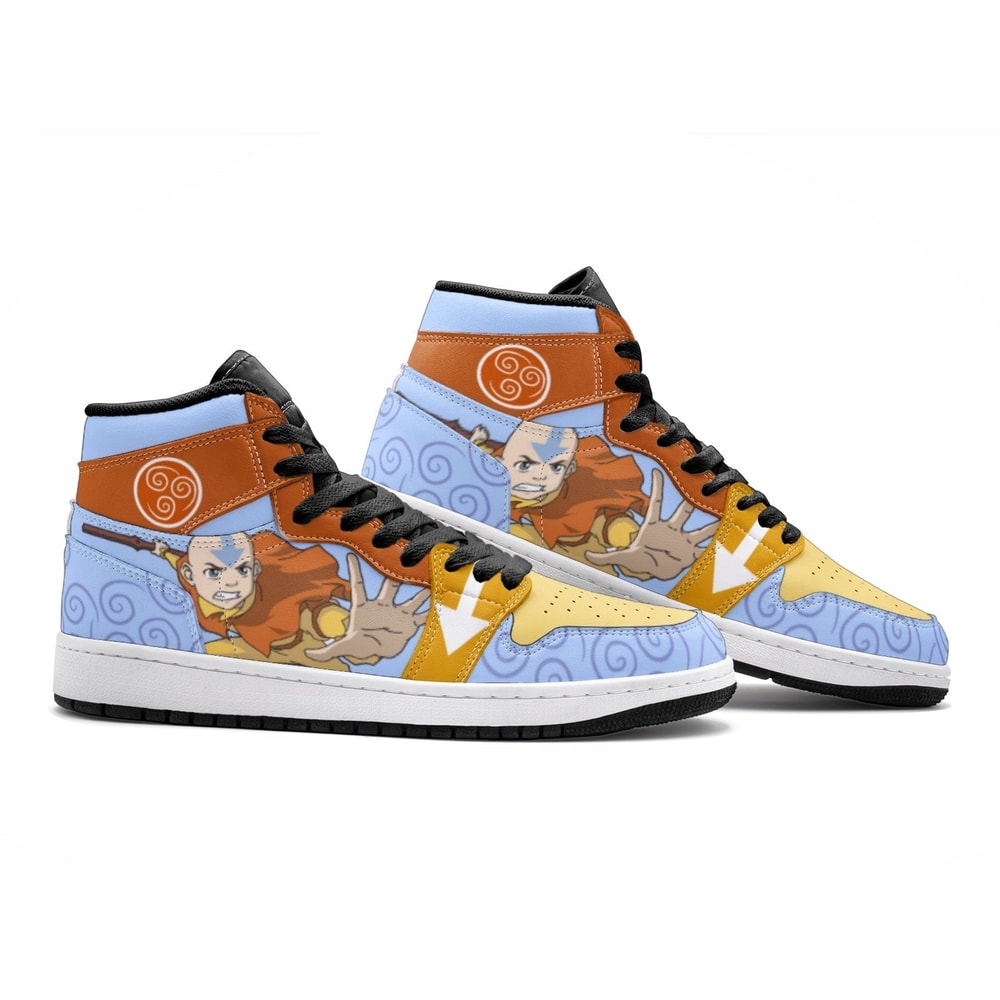 Aang Avatar JD1 Shoes, Aang Avatar Jordan 1 Shoes, Aang Avatar Shoes Sneaker