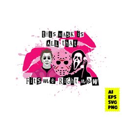 horror characters svg, halloween svg, horrror movie svg, halloween cricut, mean girl svg, ai eps digital file