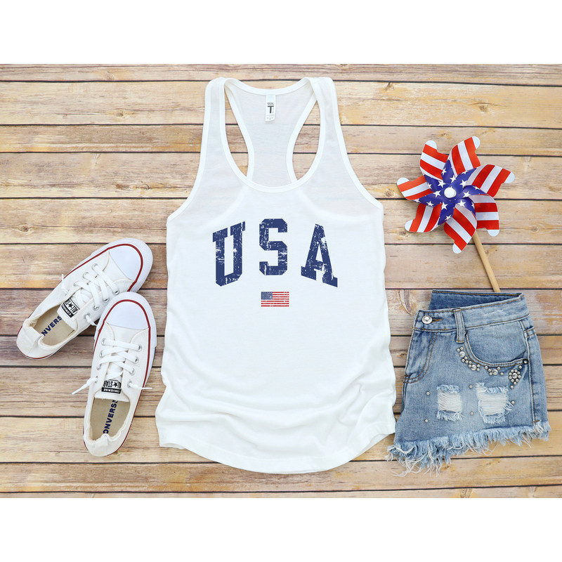 USA Distressed Shirt T-Shirt, 4th Of July Shirt, Patriotic Shirt, USA Shirt, America Shirt, Gift For Her, Cute USA Shirt - 8.jpg