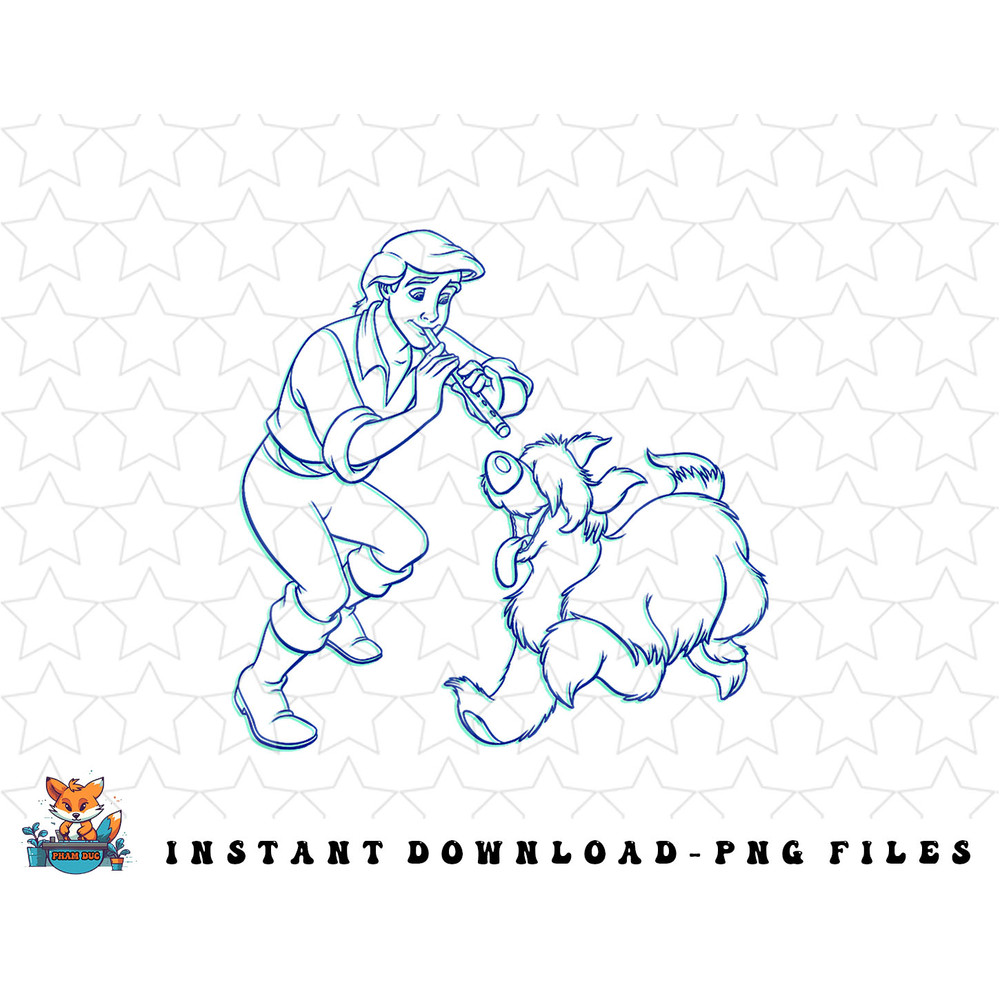 Disney The Little Mermaid Prince Eric and Max png, sublimation, digital download png, sublimation, digital download.jpg