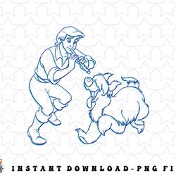 disney the little mermaid prince eric and max png, sublimation, digital download png, sublimation, digital download