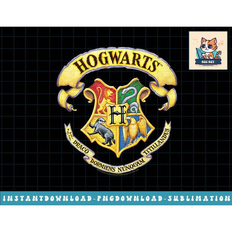 Harry Potter Rendered Hogwarts Crest png, sublimate, digital download.jpg