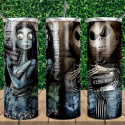 nightmare before christmas tumbler  police dept-christmas tumblers, nightmare before christmas tumbler  police dept-chri