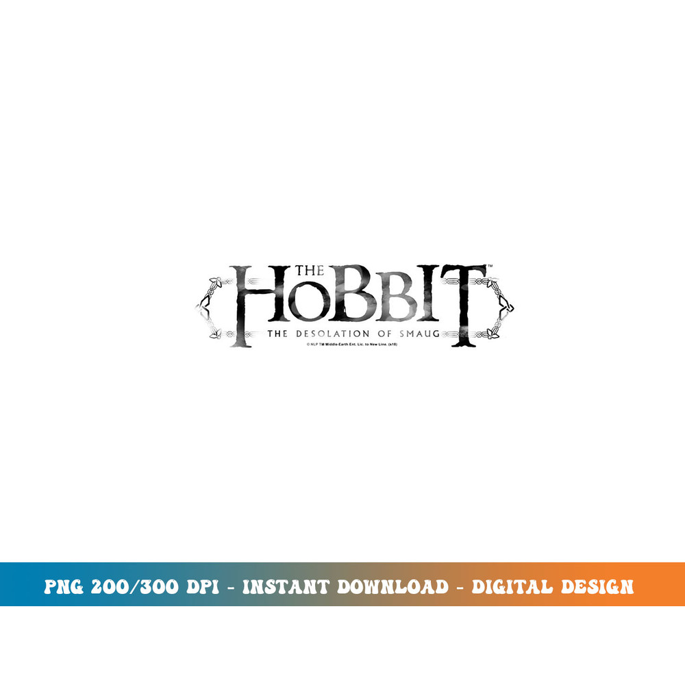 Hobbit Ornate Logo Longsleeve T Shirt Long Sleeve  png, sublimation.jpg