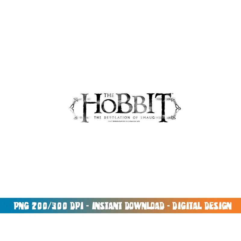 Hobbit Ornate Logo Longsleeve T Shirt Long Sleeve png, sublimation .jpg