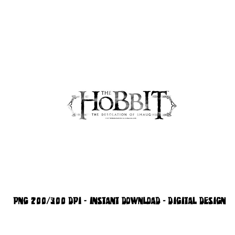 Hobbit Ornate Logo Longsleeve T Shirt Long Sleeve png, sublimation .jpg