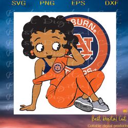 auburn tigers, sport svg, auburn tigers betty boop