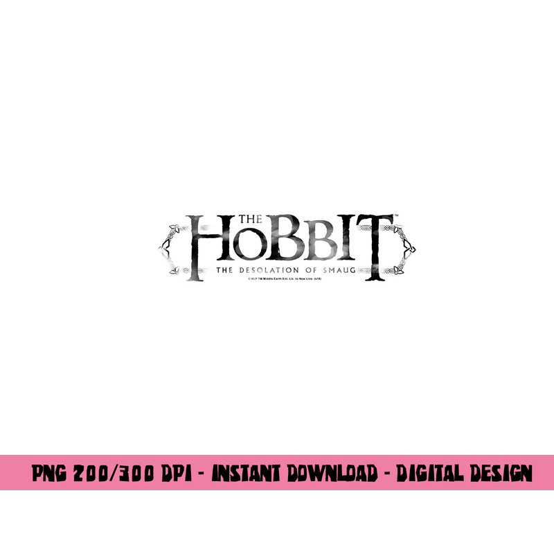 Hobbit Ornate Logo Longsleeve T Shirt Long Sleeve  png, sublimation .jpg