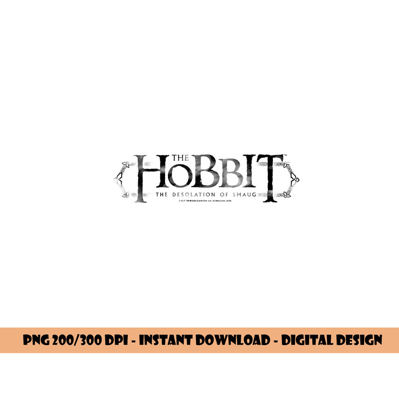 Hobbit Ornate Logo Longsleeve T Shirt Long Sleeve  png, sublimation .jpg