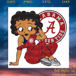 alabama crimson, sport svg, alabama crimson betty