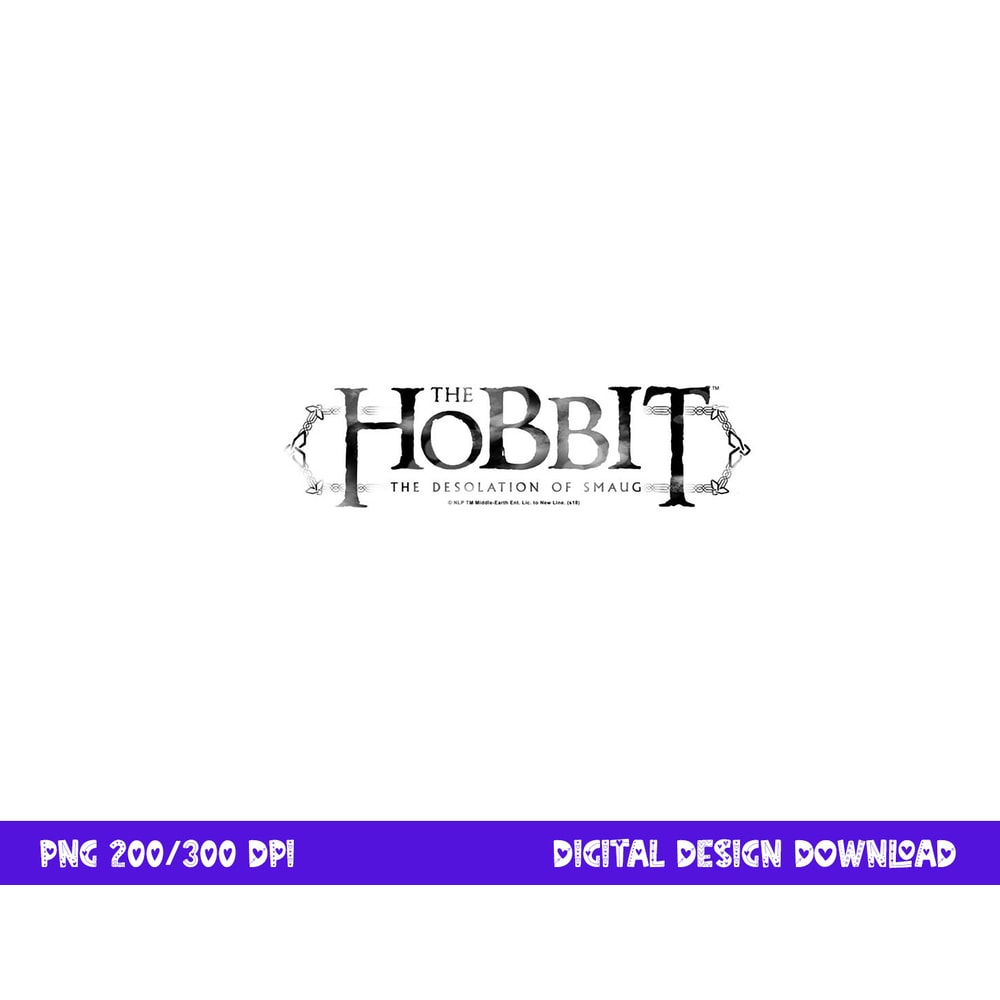 Hobbit Ornate Logo Longsleeve T Shirt Long Sleeve png, sublimation .jpg