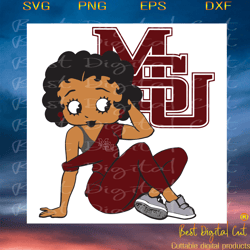 msu betty boop, sport svg, football svg, betty boo