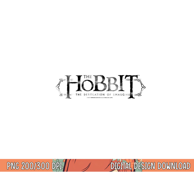 Hobbit Ornate Logo Longsleeve T Shirt Long Sleeve png, sublimation .jpg
