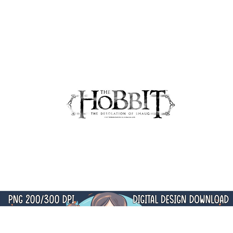 Hobbit Ornate Logo Longsleeve T Shirt Long Sleeve png, sublimation .jpg