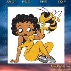 gt betty boop, sport svg, football svg, betty boop