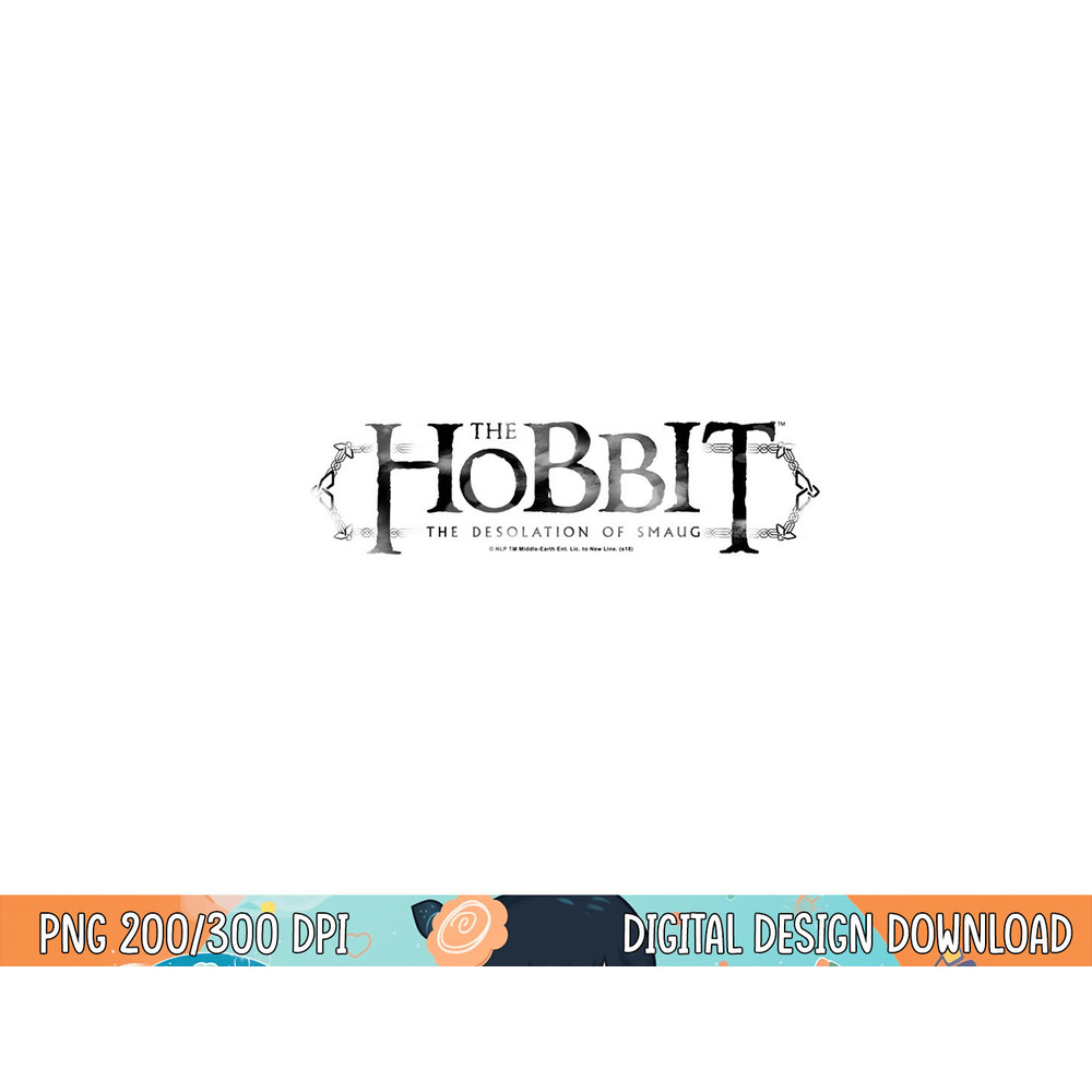 Hobbit Ornate Logo Longsleeve T Shirt Long Sleeve  png, sublimation .jpg