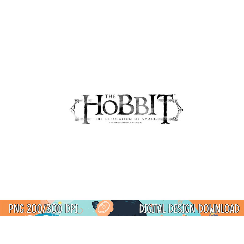 Hobbit Ornate Logo Longsleeve T Shirt Long Sleeve  png, sublimation .jpg