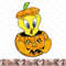 Looney Tunes Halloween Tweety Bird Pumpkin png, sublimation, digital download .jpg