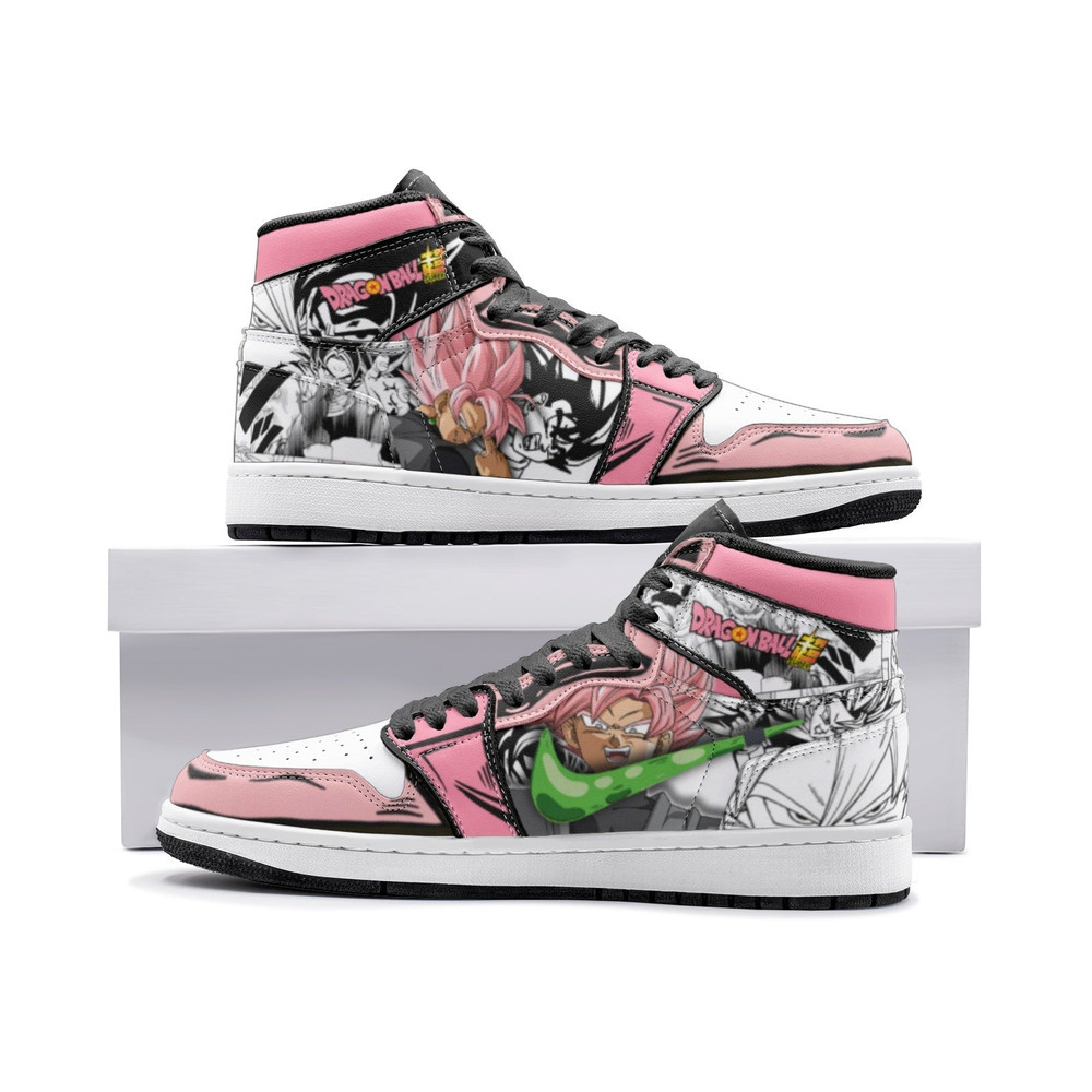 Goku Pink Dragon Ball Super JD1 Shoes, Goku Pink Dragon Ball Super Jordan 1 Shoes, Goku Pink Dragon Ball Super Shoes