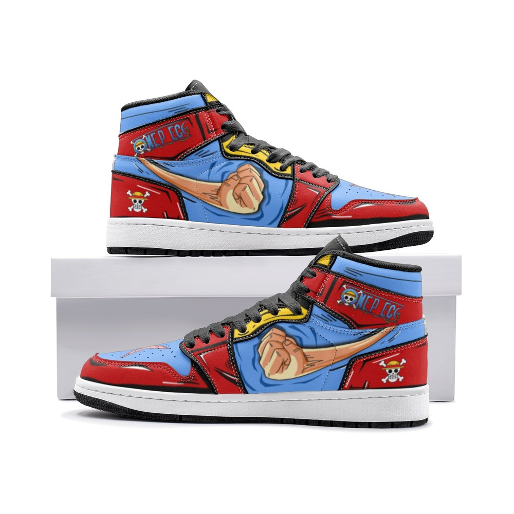 Monkey D. Luffy Fist One Piece JD1 Shoes, Monkey D. Luffy Fist One Piece Jordan 1 Shoes, Monkey D. Luffy Fist One Piece