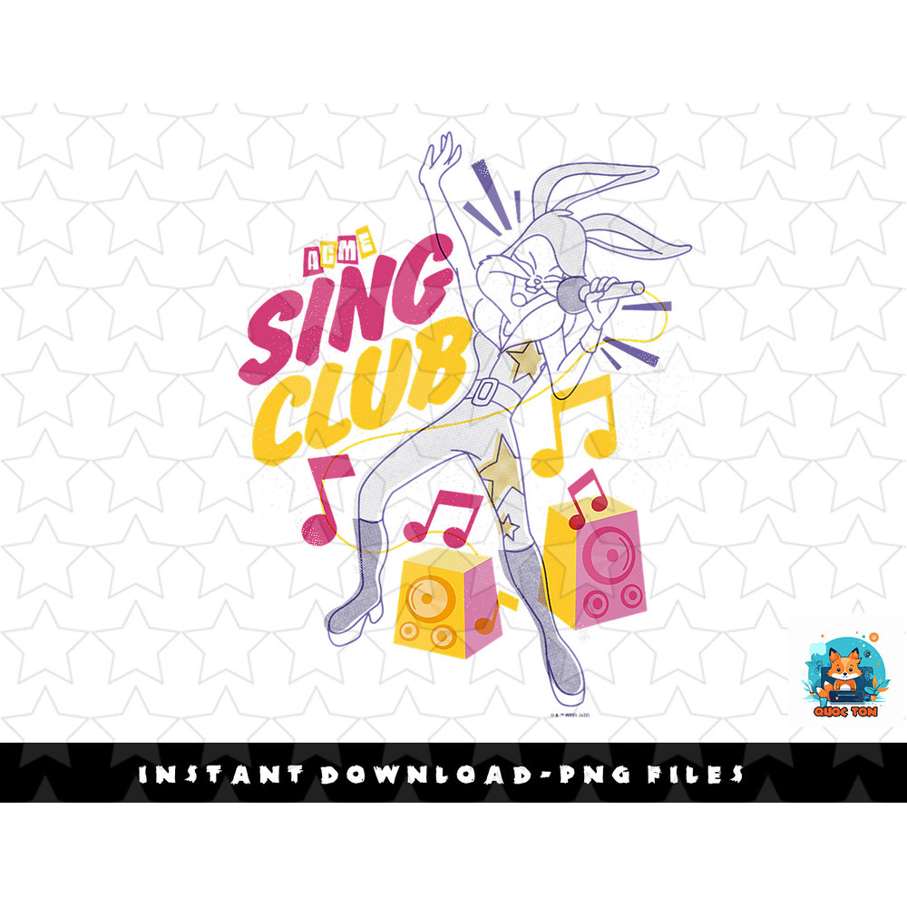 Looney Tunes Lola Bunny Sing Club png, sublimation, digital download.jpg