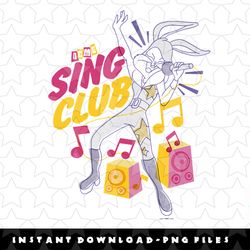looney tunes lola bunny sing club png, sublimation, digital download