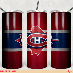 montreal canadiens nhl tumbler wrap design, hockey tumbler, 20oz skinny tumbler