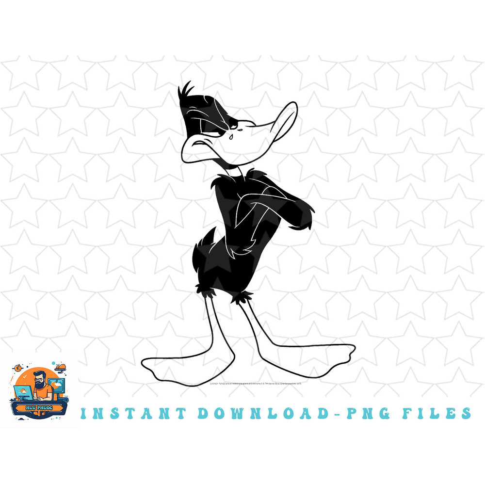 Looney Tunes Daffy Duck Not Amused Portrait png, sublimation, digital download.jpg