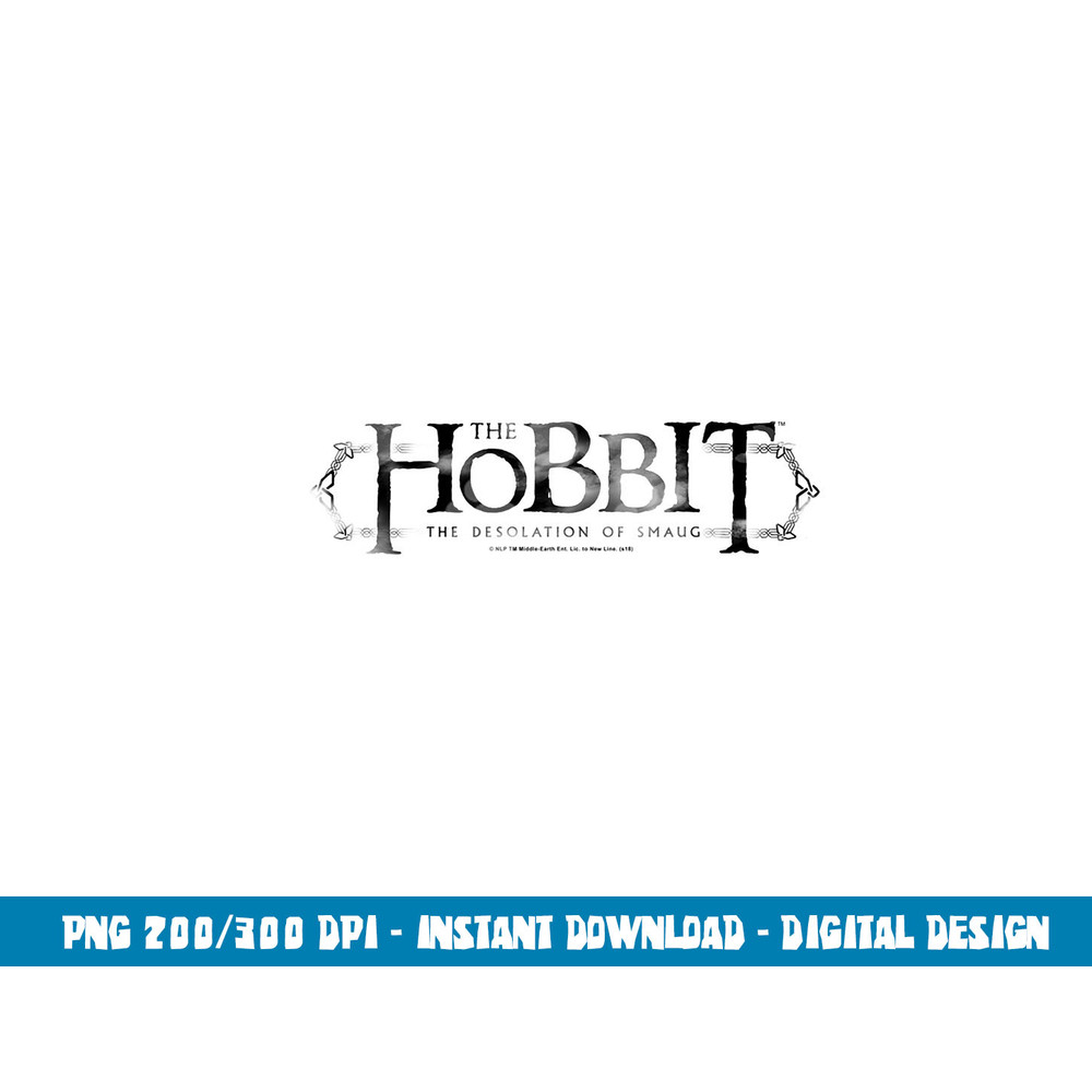 Hobbit Ornate Logo Longsleeve T Shirt Long Sleeve png, sublimation .jpg