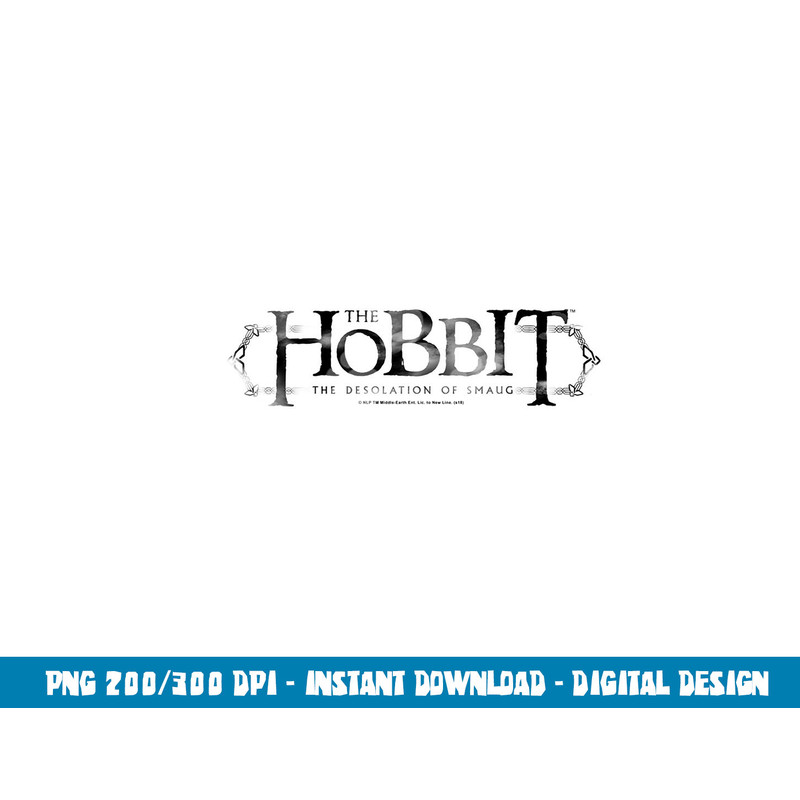 Hobbit Ornate Logo Longsleeve T Shirt Long Sleeve png, sublimation .jpg