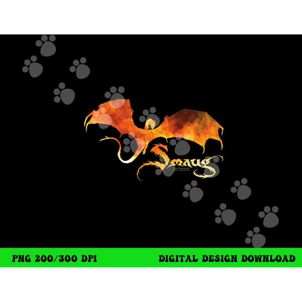 Hobbit Smaug on Fire  png, sublimation .jpg