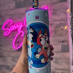 bluey tumbler20oz skinny tumbler, 30oz skinny tumbler