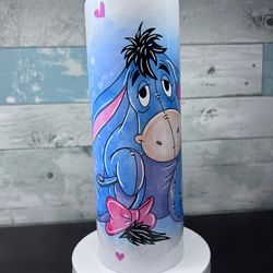 eeyore hearts tumbler, eeyore hearts skinny tumbler, eeyore hearts 20oz skinny tumbler