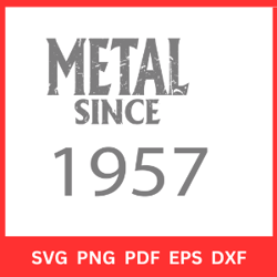 metal since 1957 svg vector