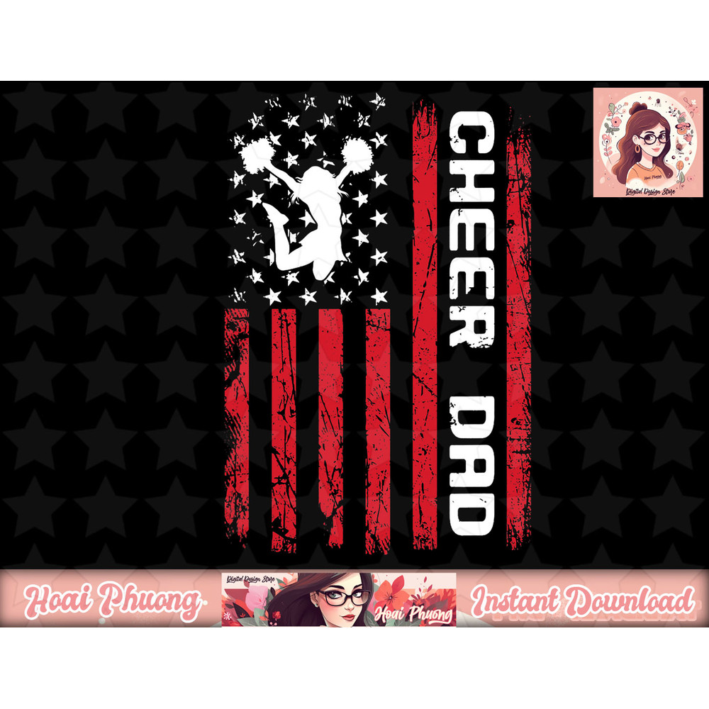 Mens 4th of July US Flag Cheer Dad Shirt For Father s Cheer png, instant download.jpg