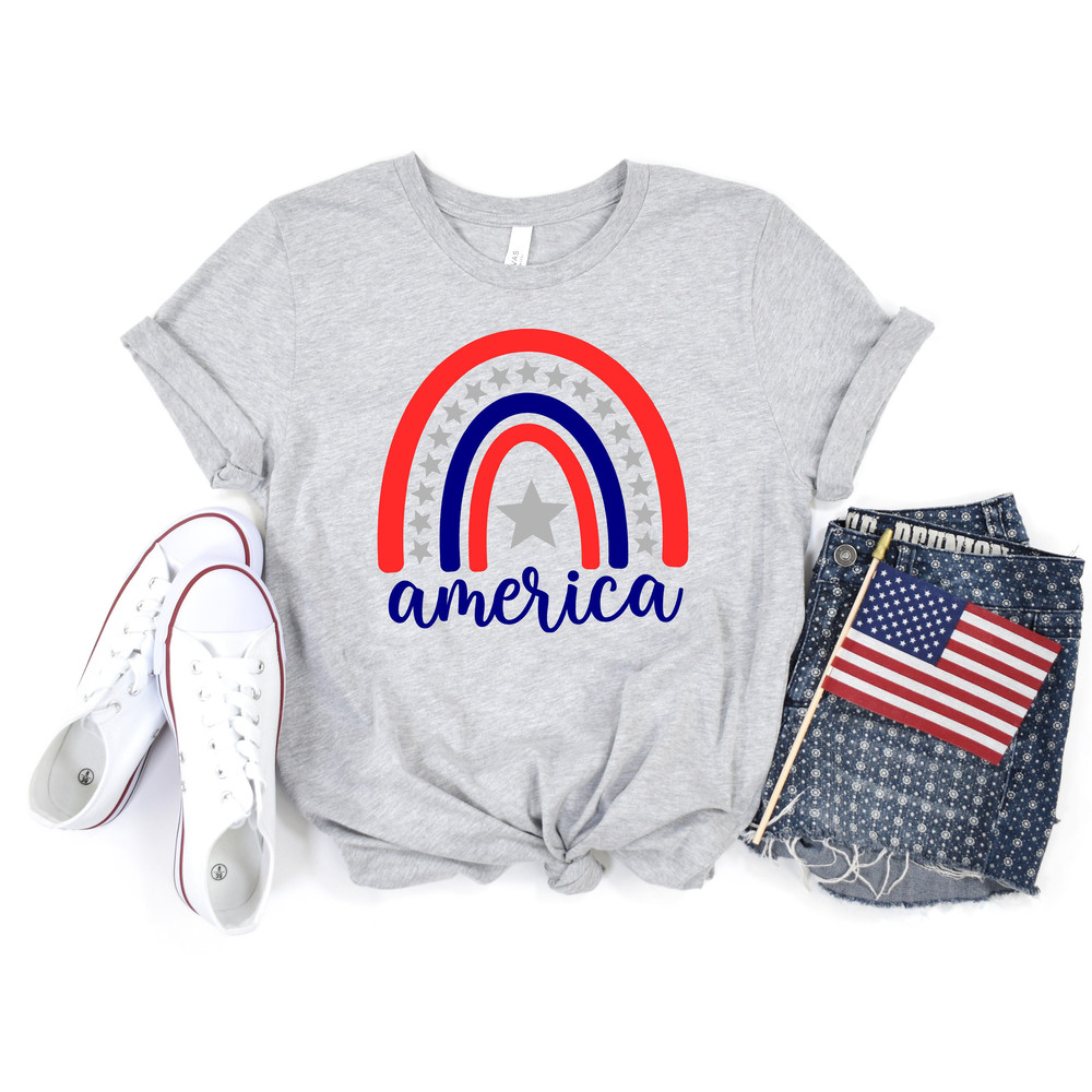 4th of July Rainbow America Shirt,Freedom Shirt,Fourth Of July Shirt,Patriotic Shirt,Independence Day Shirts,Patriotic Family Shirts - 2.jpg