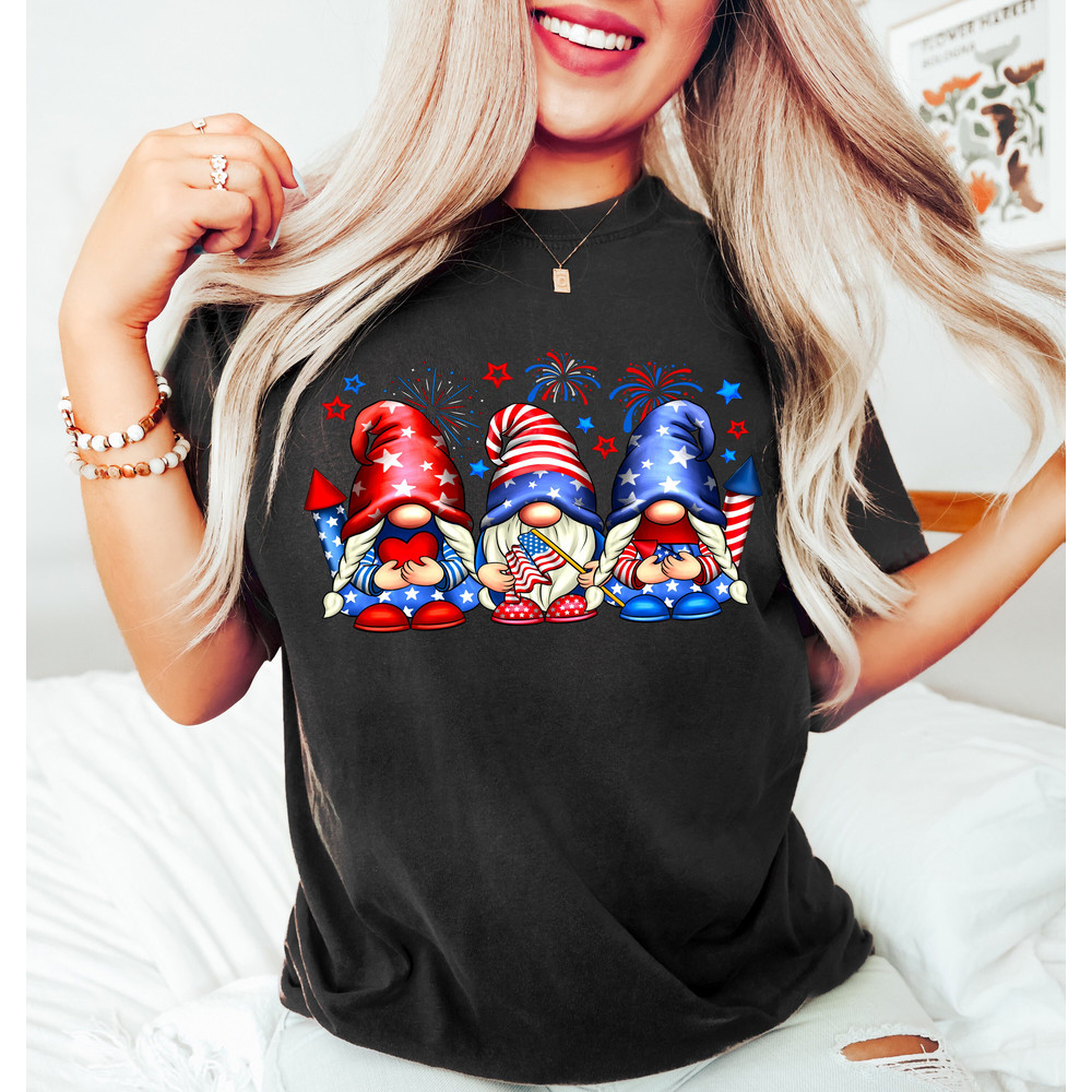 4th of July Gnomes Shirt, 4th of July Gift, Independence Day Gift, 4th of July Shirt, Gnome Shirt, Patriotic Shirt, Independence Day Shirt - 5.jpg