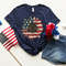America Sunflower Shirt, USA Flag Flower T Shirt, Gift For American, 4th Of July Flag Graphic T-Shirt, Freedom TShirt, Independence Shirt - 4.jpg