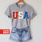Chenille Patch 4th of July Shirt for Women, USA Shirt, Fourth of July 4th Mommy and Me Outfits Toddler Patriotic Shirt - 4.jpg