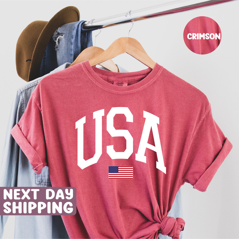 Comfort Colors Usa Flag Tee, USA Flag Shirt, 4th of July Shirt, Big USA Tshirt, USA Comfort Colors Shirt, Usa Comfort Colors Tee, Usa Shirt - 1.jpg