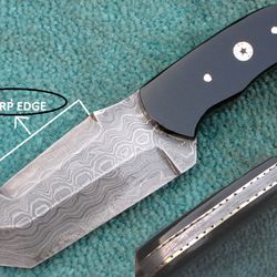 damascus skinner , 6.5" superior hand made damascus steel skinning knife