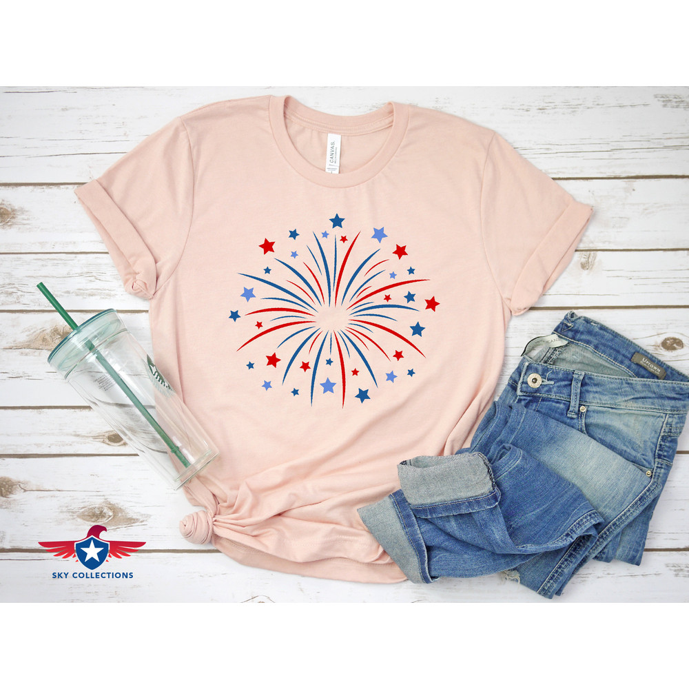 Fireworks Shirt, Patriotic Shirt, 4th of July Shirt, American Flag Shirt, Fourth of July, USA Flag Shirt, Family Shirt, Stars and Stripes - 4.jpg