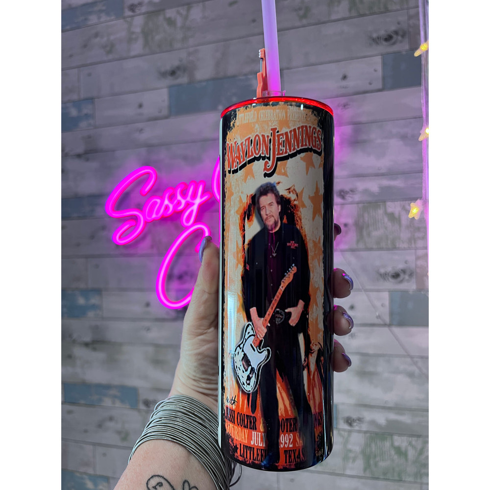 Hank Johnny Waylon Tumbler Hank Johnny Waylon Skinny Tumbler Hank Johnny Waylon 20oz Skinny Tumbler.png