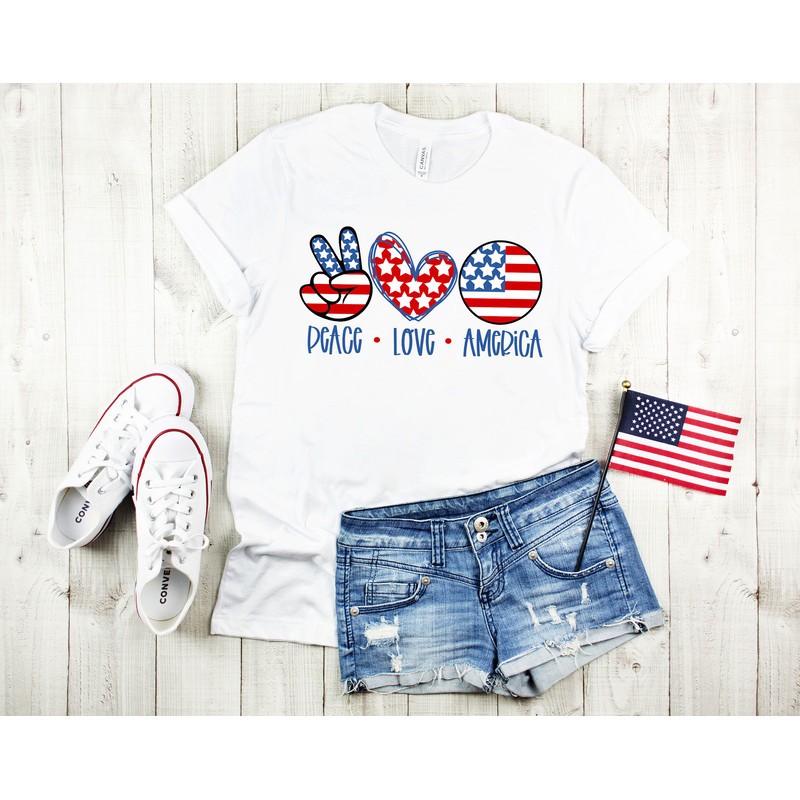 Peace love America Shirt,Freedom Shirt,Fourth Of July Shirt,Patriotic Shirt,Independence Day Shirts,Patriotic Family Shirts,Memorial Day - 2.jpg